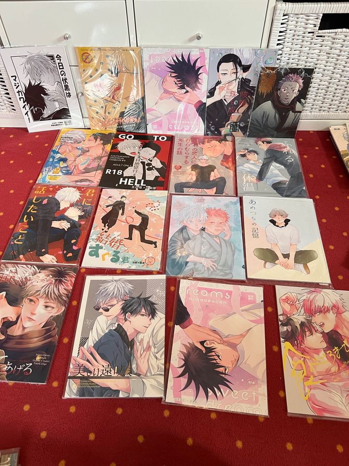 Große Doujinshi manga anime sammlung yaoi boys love haikyuu jjk in Mainhardt