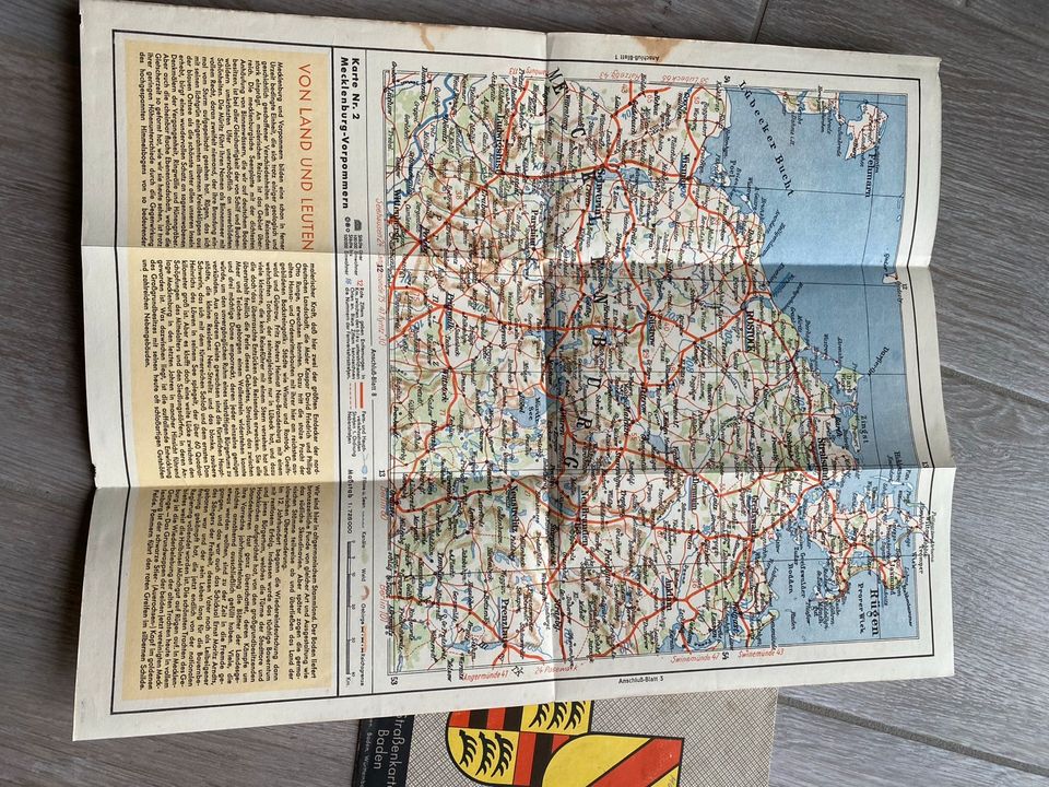 Shell Straßenkarte 1939 in Leipzig