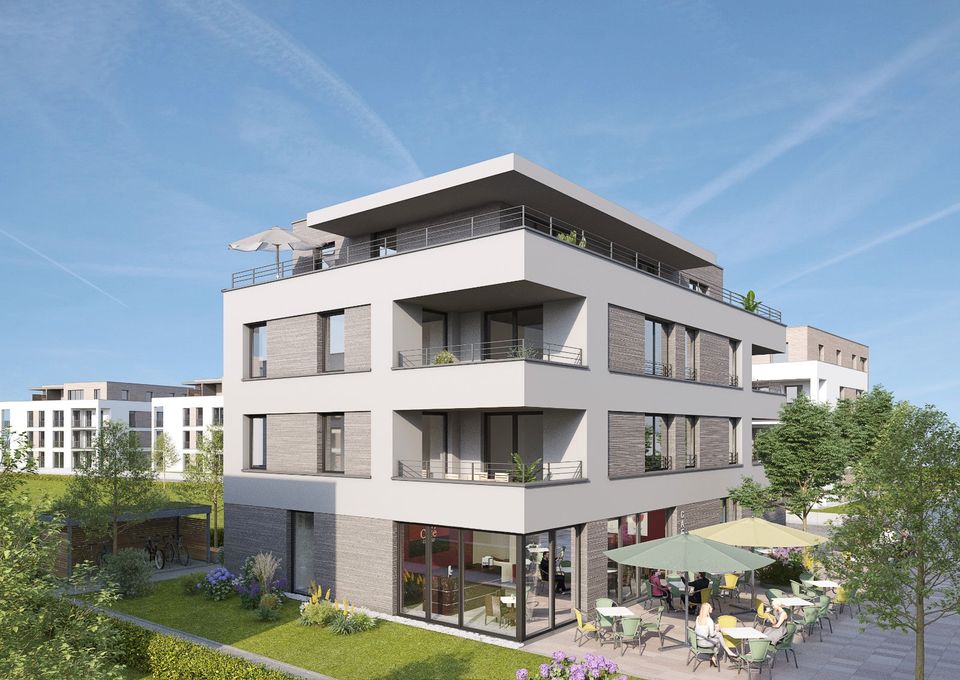 Jetzt einziehen: Moderne 4 Zimmer Wohnung im Quartier Glashütte Achern BF4 in Achern