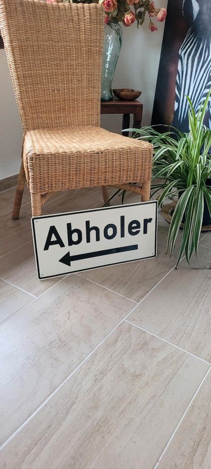 Blechschild "Abholer" in Sülfeld