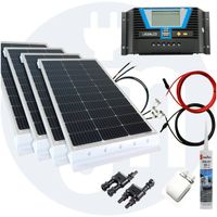 400 Watt Wohnmobil Solaranlage 12 Volt Set in weiß oder schwarz Hessen - Bruchköbel Vorschau