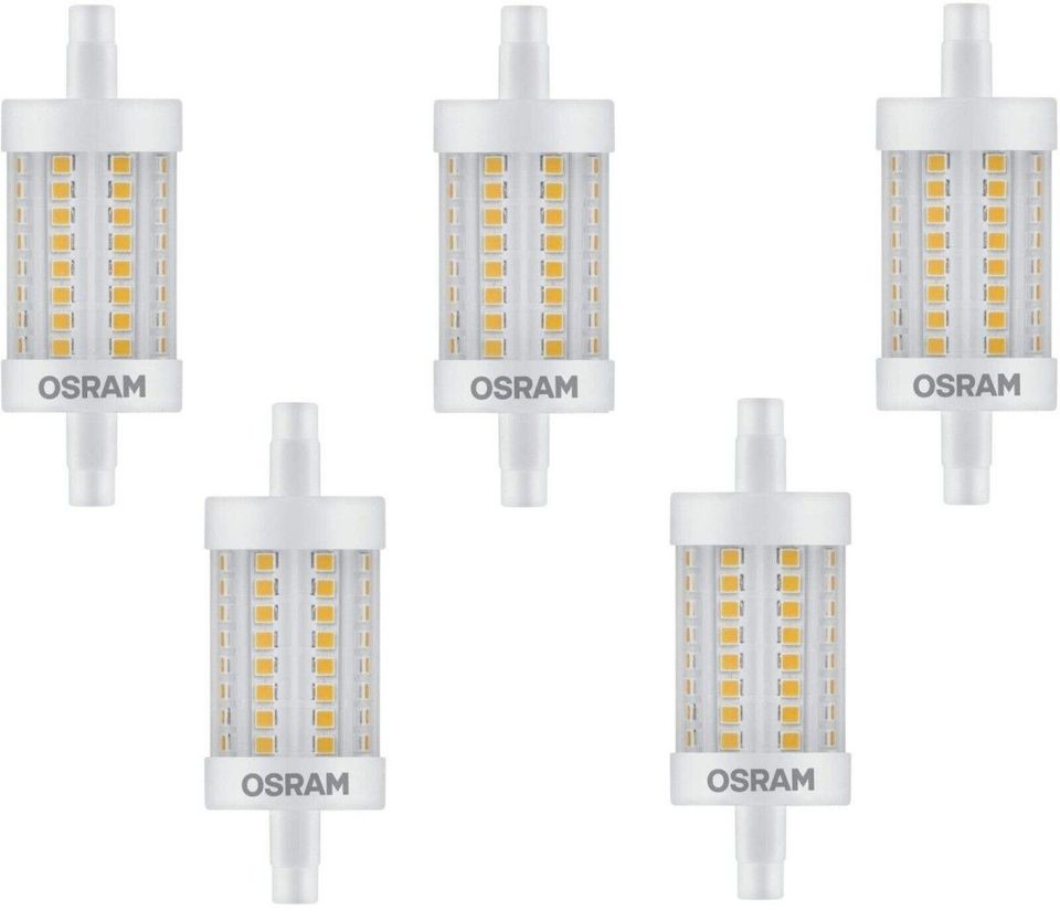 OSRAM LED R7s 78mm Leuchtmittel 7W Stab Röhre Lampe Birne Warmwei in Essen