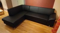 Couch Garnitur in L- Form aus Kunstleder schwarz Hessen - Eschwege Vorschau