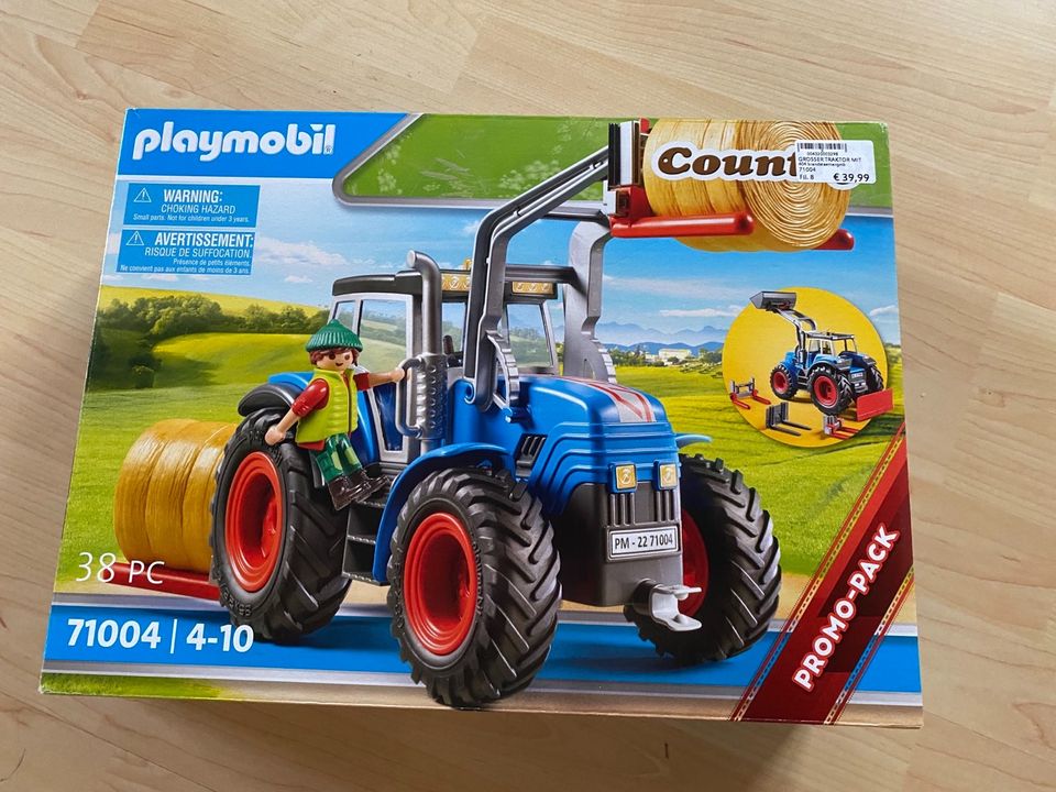 PLAYMOBIL Country Grosser Traktor mit Zubehör 71004