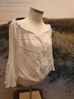 Bluse weiß S Boho Hippie Vintage Festival Damen crop Nordrhein-Westfalen - Bedburg-Hau Vorschau