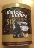 Kaffeegenuss Rezeptbox 50 Rezepte NEU!!! Rezeptkarten Dose Kaffee Hessen - Gießen Vorschau