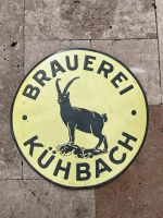 Brauerei Kühbach Schild / Blechschild / Email Stuttgart - Feuerbach Vorschau