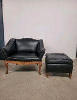 Vintage Sessel mit Hocker in einem guten Zustand Düsseldorf - Lichtenbroich Vorschau