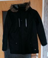 Jacke mit Fellkapuze Gr. 170/176 Jeans Gr. 176 Nordrhein-Westfalen - Frechen Vorschau