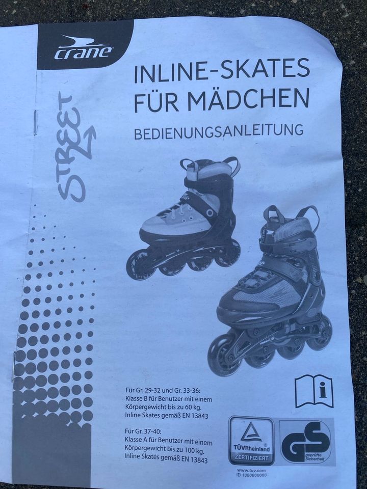 Inline-Skates rosa 37-40 in Pegnitz