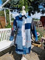 Upcycling -Jeansmantel - Handarbeit Größe M by tinkertime Nordrhein-Westfalen - Erftstadt Vorschau