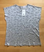 NKD T-Shirt TOP Oberteil Größe XL grau mit Schmetterlingen Bayern - Königsbrunn Vorschau