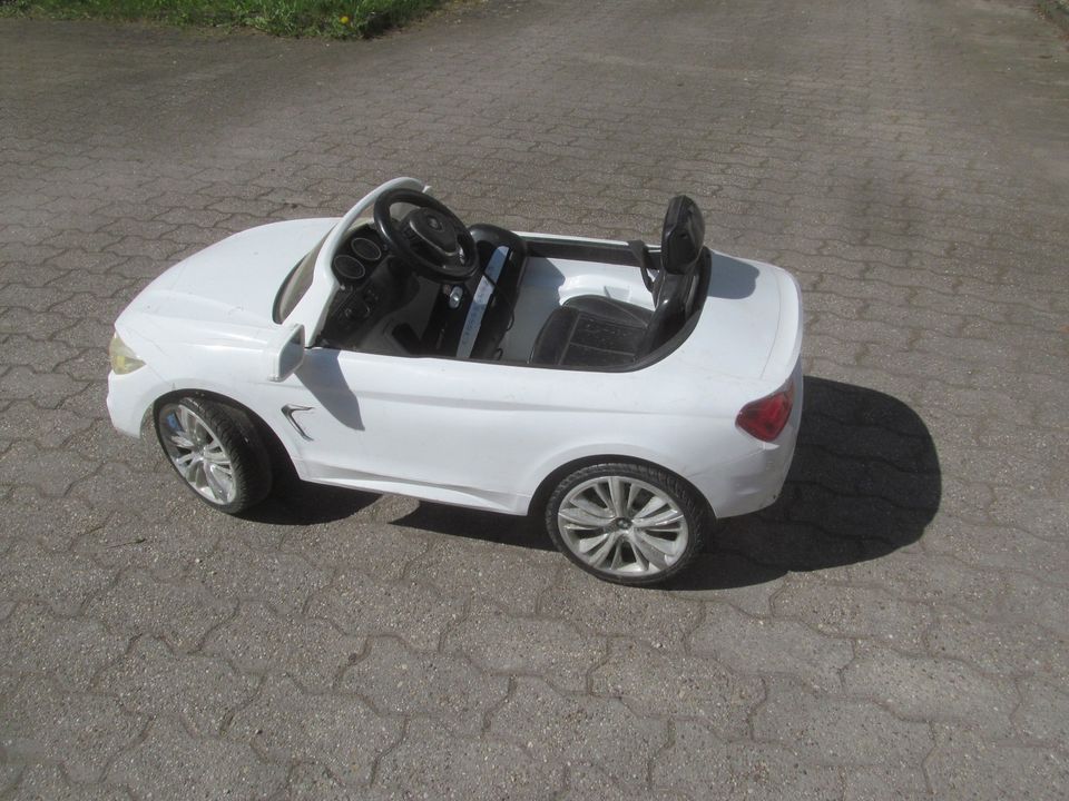 gebrauchtes weises BMW Kinder Elektroauto Cabriolet Cabrio Sportw in Roth