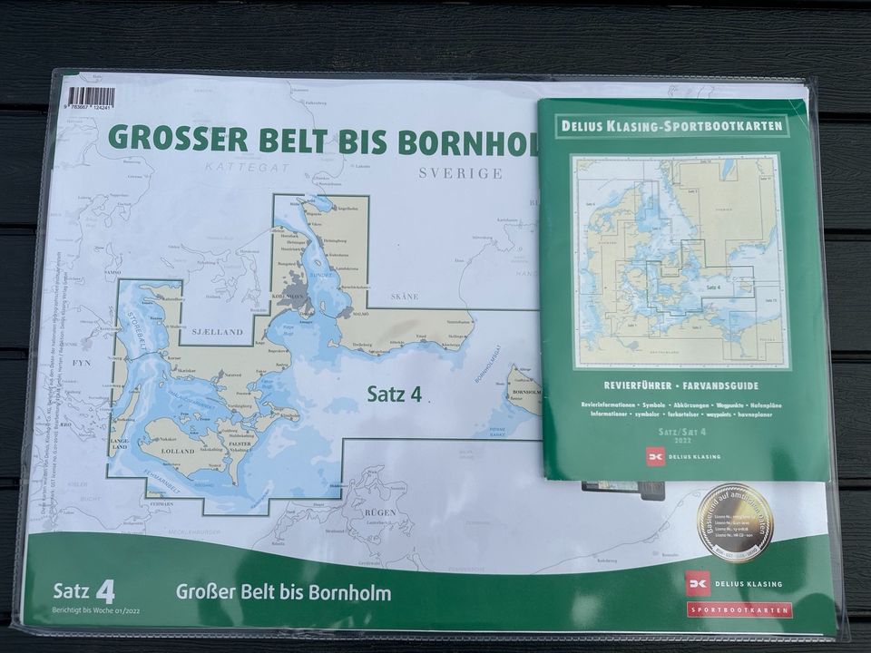 Delius Klasing Sportbootkarten Satz 4 2022 Großer Belt - Bornholm in Hamberge Holstein