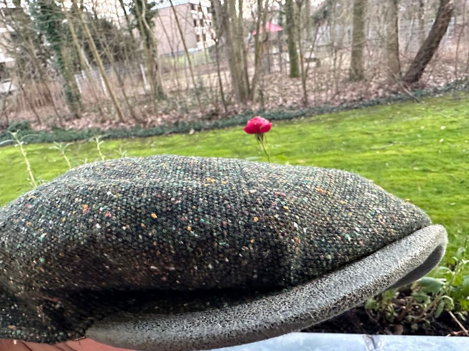 TWEED CAP MUTZE HUT gr  XL 59 60  100% WOOLE MADE IN ENGLAND in Lage