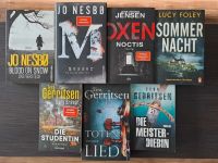 7 Bücher Thriller Jo Nesbo Tess Gerritsen Henrik Jensen Oxen Buch Bayern - Miltenberg Vorschau