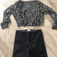 Hose, Gr. 40 ( h&m ) & cropped Bluse, Gr. L ( Zara ) Bayern - Neuburg a.d. Donau Vorschau