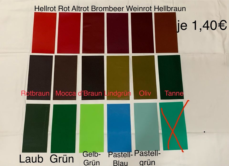 Ab 1,40€ Wachsplatten über 50 Farben für Taufkerze Hochzeitskerze in Pöttmes