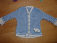 ★ Strickjacke Cardigan Handmade hellblau Schäfchen weich 104 ★ Nordrhein-Westfalen - Witten Vorschau