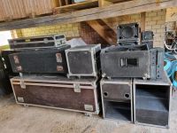 Teile aus ehemaliger DJ Musikanlage Lautsprecher Transportkoffer Niedersachsen - Bad Iburg Vorschau