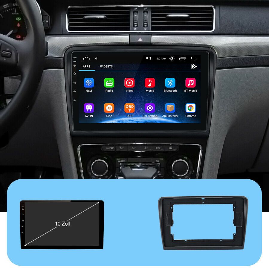 10 Zoll  Android 13 Autoradio GPS Navi Wifi BT MP5 USB für Skoda Octavia 2014-201 FM Bluetooth USB RDS Carplay in Dortmund