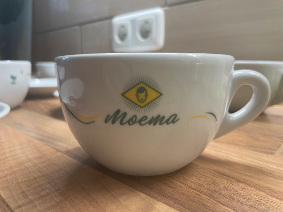 6 Milchkaffeetassen  + Untertassen Moema Latte Cappuccino Tasse in Hamburg