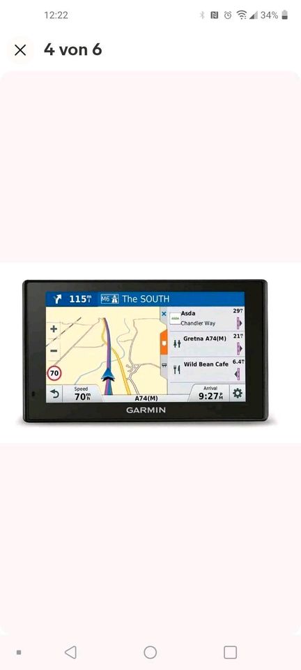 Garmin Navigationsgerät mit Halterung und Aufbewahrungsbox in Altdorf