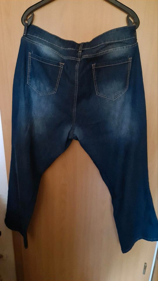 Blaue Damenjeans, usedlook, KiK, Gr. 50 in Bochum