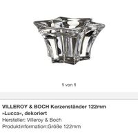 Villeroy & Boch Kerzenhalter „Lucca" Niedersachsen - Dörverden Vorschau