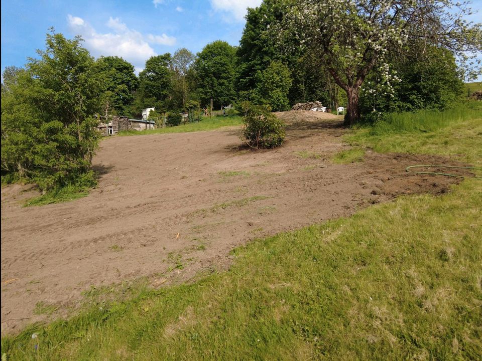 Gartenbau, Flächengestaltung, Böschungen, Flächen und Mutterboden in Großrückerswalde