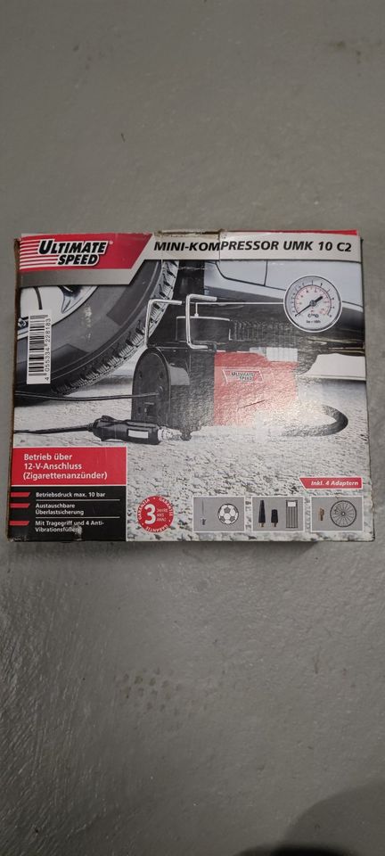 ULTIMATE SPEED® Mini-Kompressor »UMK 10 C2«, 12 V in Niedersachsen -  Wagenfeld | Heimwerken. Heimwerkerbedarf gebraucht kaufen | eBay  Kleinanzeigen ist jetzt Kleinanzeigen