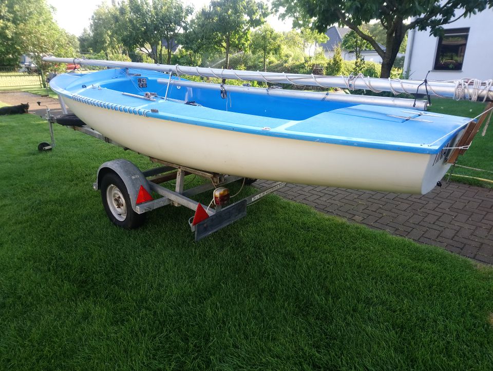 Segelboot Segeljolle Motorboot Angelboot Hanse 488x192cm Alumast in Kloster Lehnin