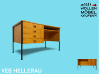 WMK Stilvoller Mid-Century Designerschreibtisch in Esche von Joachim Nebelung für VEB Hellerau , beidseitig nutzbar # Schreibtisch Arbeitstisch Bürotisch Writing Desk Sekretär Vintage Retro 60er DDR Friedrichshain-Kreuzberg - Friedrichshain Vorschau
