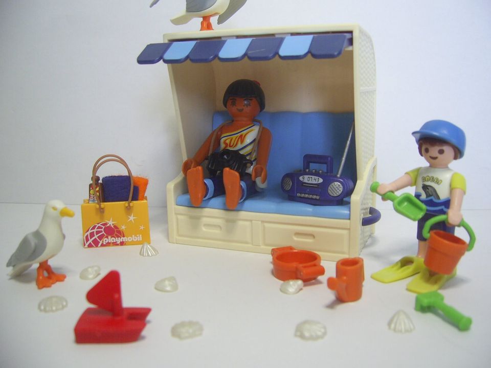 Playmobil Set 3660 Strandkorb mit Möwen Muschel + weitern Zubehör in Eggermühlen