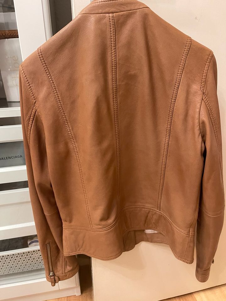 Massimo Dutti Lederjacke Cognac Gr M blogger Jacke bikerjacke in Hamburg