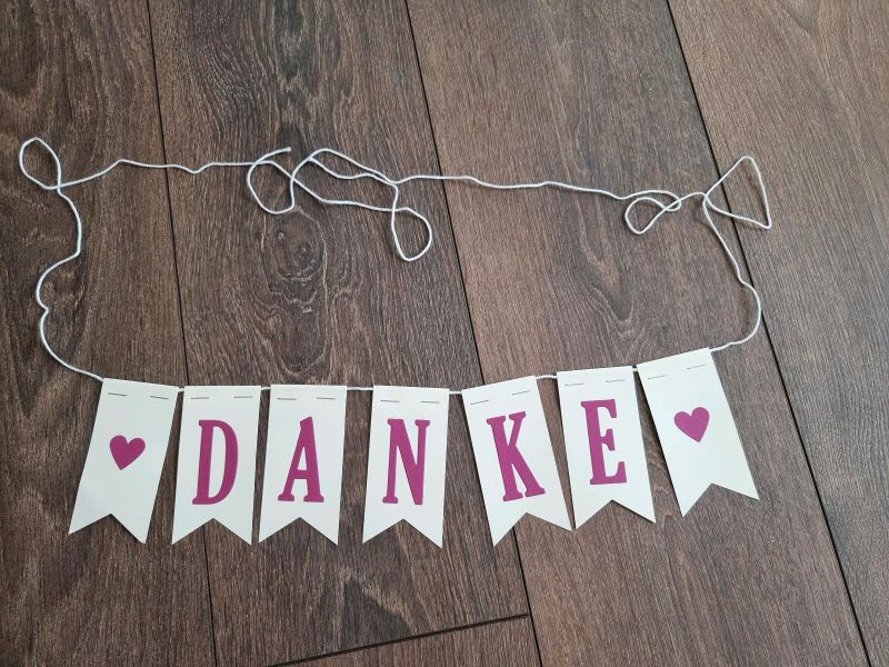 Wimpelkette "Danke" / Hochzeit / Geburtstag in Hessen - Usingen | eBay  Kleinanzeigen ist jetzt Kleinanzeigen