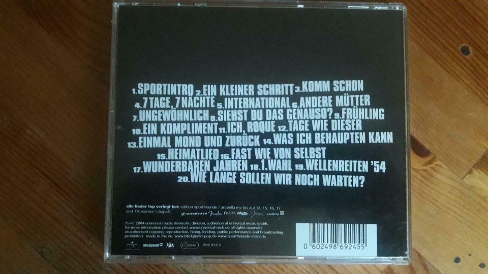 CD Sportfreunde Stiller LIVE signiert von Band wie neu 2004 in Köln