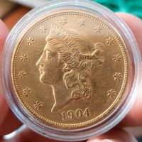 Goldmünze, liberty head, double eagle, Anlage Gold, 20$ Bayern - Burgbernheim Vorschau