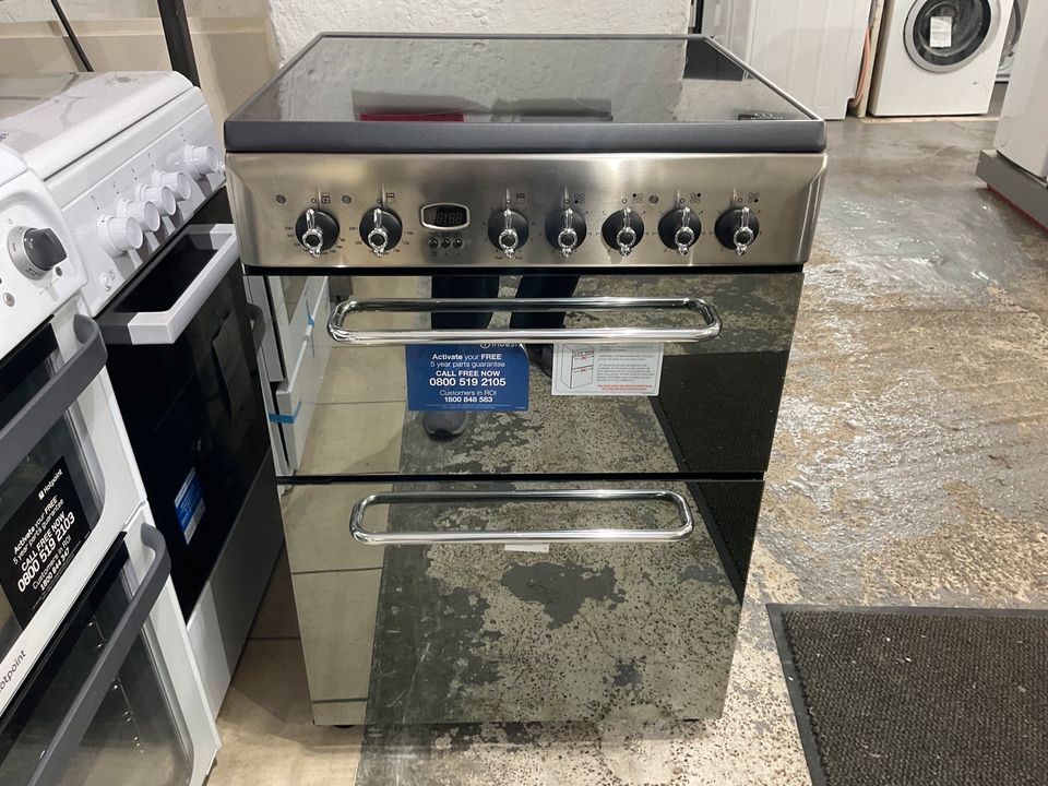 Indesit Standherd KDP60CS Edelstahl mit Ceranfeld  NEU  B-Ware in Köln