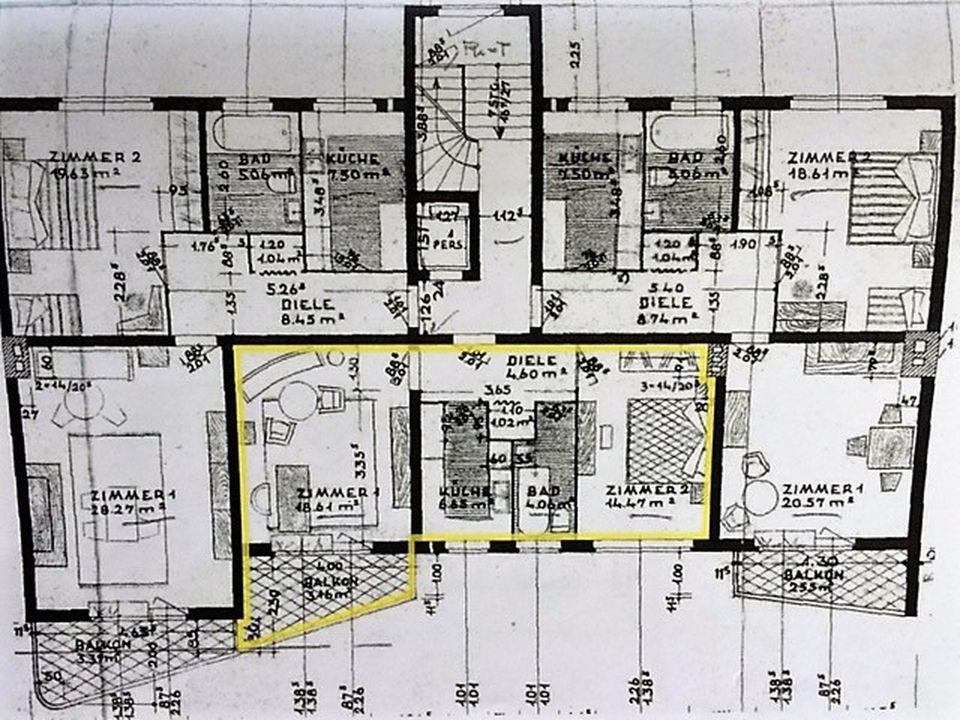 RESERVIERT: Bezugsfrei: Steglitz, top modernisiert, ruhig,  2 Zi., Balkon, PKW Stellplatz in Berlin