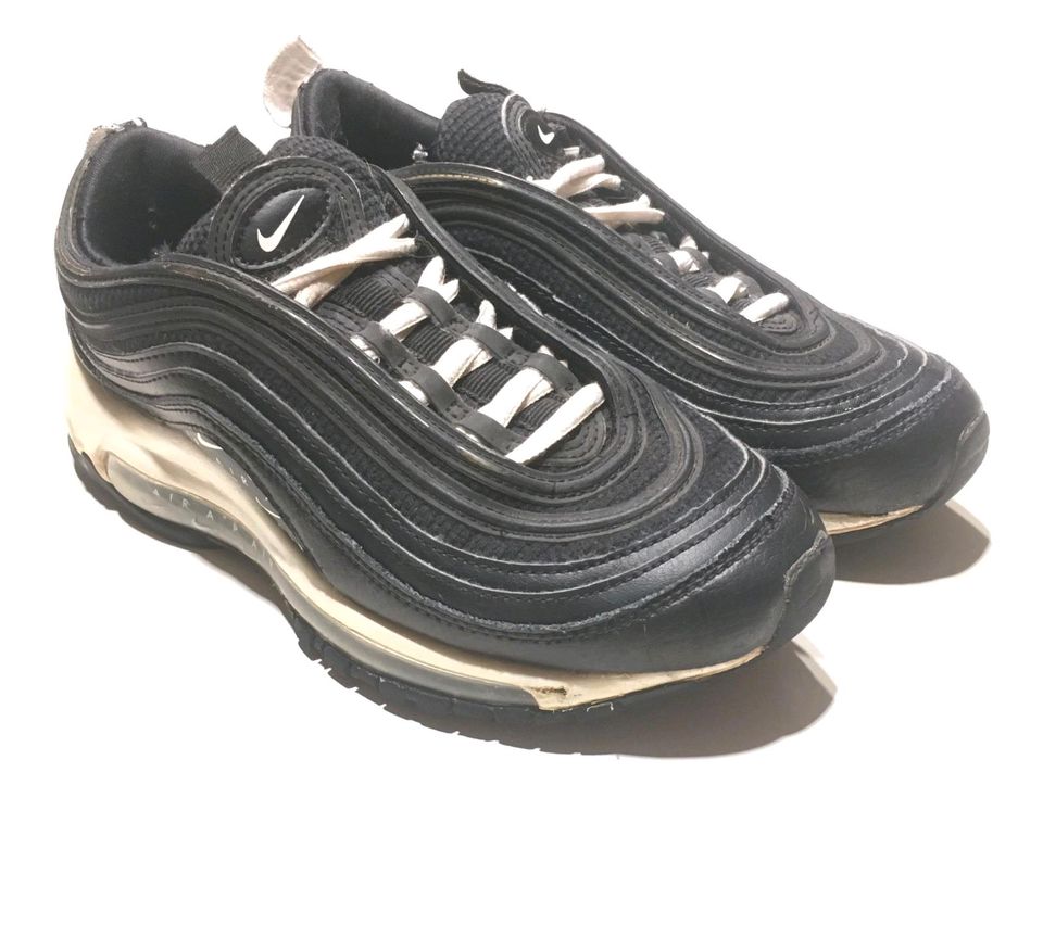 Nike Air Max 97 Wmns Gr 36.5 US 6 Schwarz Weiß Black White Unisex in Saarlouis