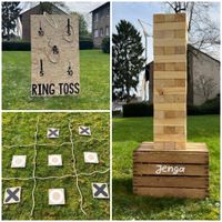 Partyspiele (XXL Jenga, TicTacToe, Ringwurf) zur Miete Nordrhein-Westfalen - Viersen Vorschau