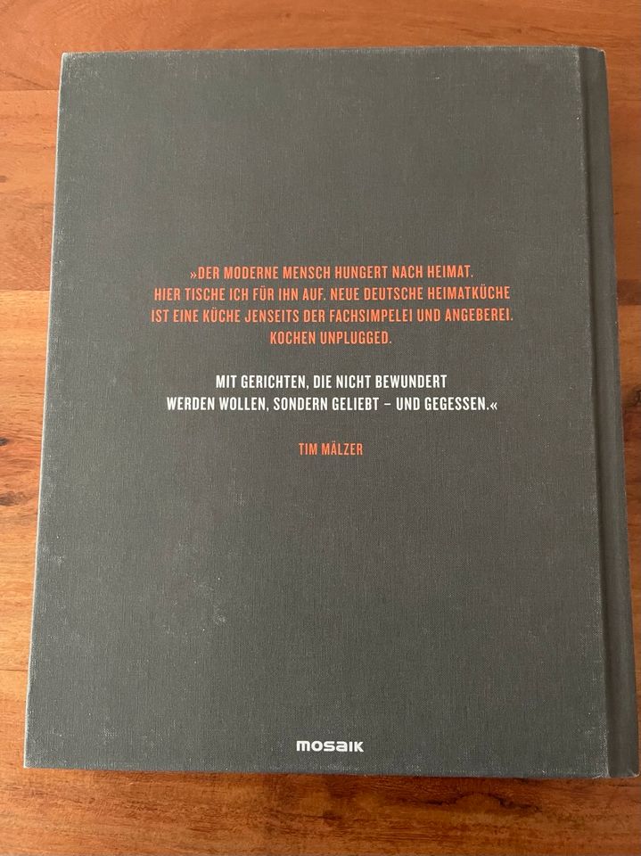 Tim Mälzer handsigniert Neue Heimat Kochbuch in Wathlingen