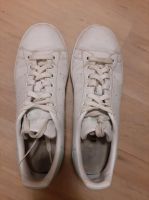 Adidas Sneaker Weiß Stan Smith türkis Detail UK7 40 2/3 Frankfurt am Main - Eckenheim Vorschau