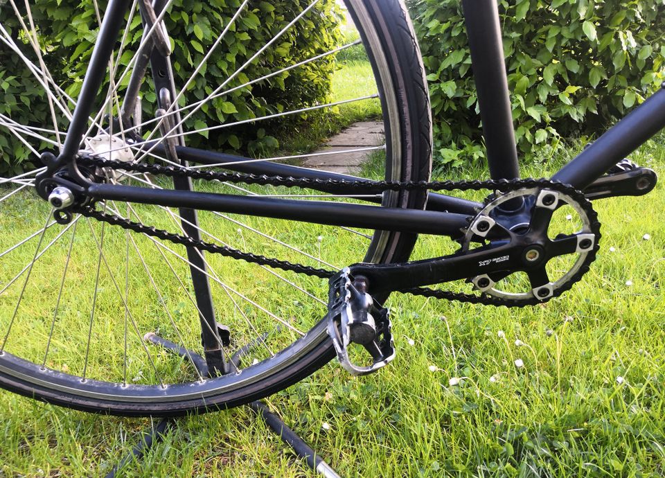 28 Zoll Herrn Singlespeed Fahrrad Schwarz in Korntal-Münchingen