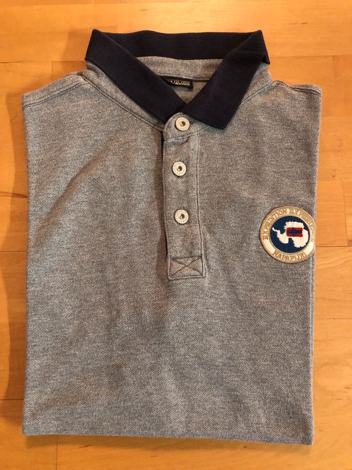 Poloshirt von Napapijri in grau in Größe L in Feucht