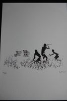 Banksy Lithographie limitiert, handsigniert 50x35 cm Nordrhein-Westfalen - Gronau (Westfalen) Vorschau