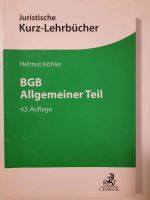 Helmut Köhler - BGB Allgemeiner Teil Bayern - Würzburg Vorschau