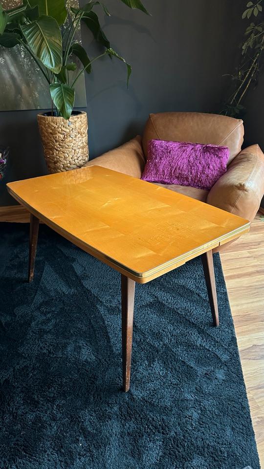 Tisch Vintage Retro Couchtisch ausziehbar 50 60 Cocktail essen in Blaustein