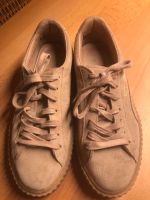 Puma Plateau Sneaker Sand Veloursleder Turnschuh Baden-Württemberg - Steinach Baden Vorschau